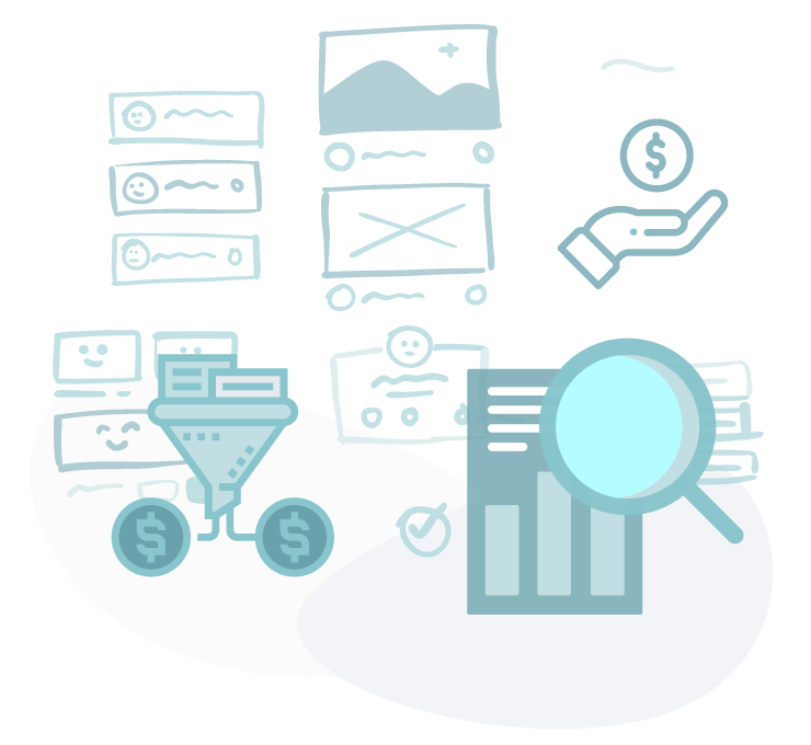 Customer Research, Money, resources, infographics.