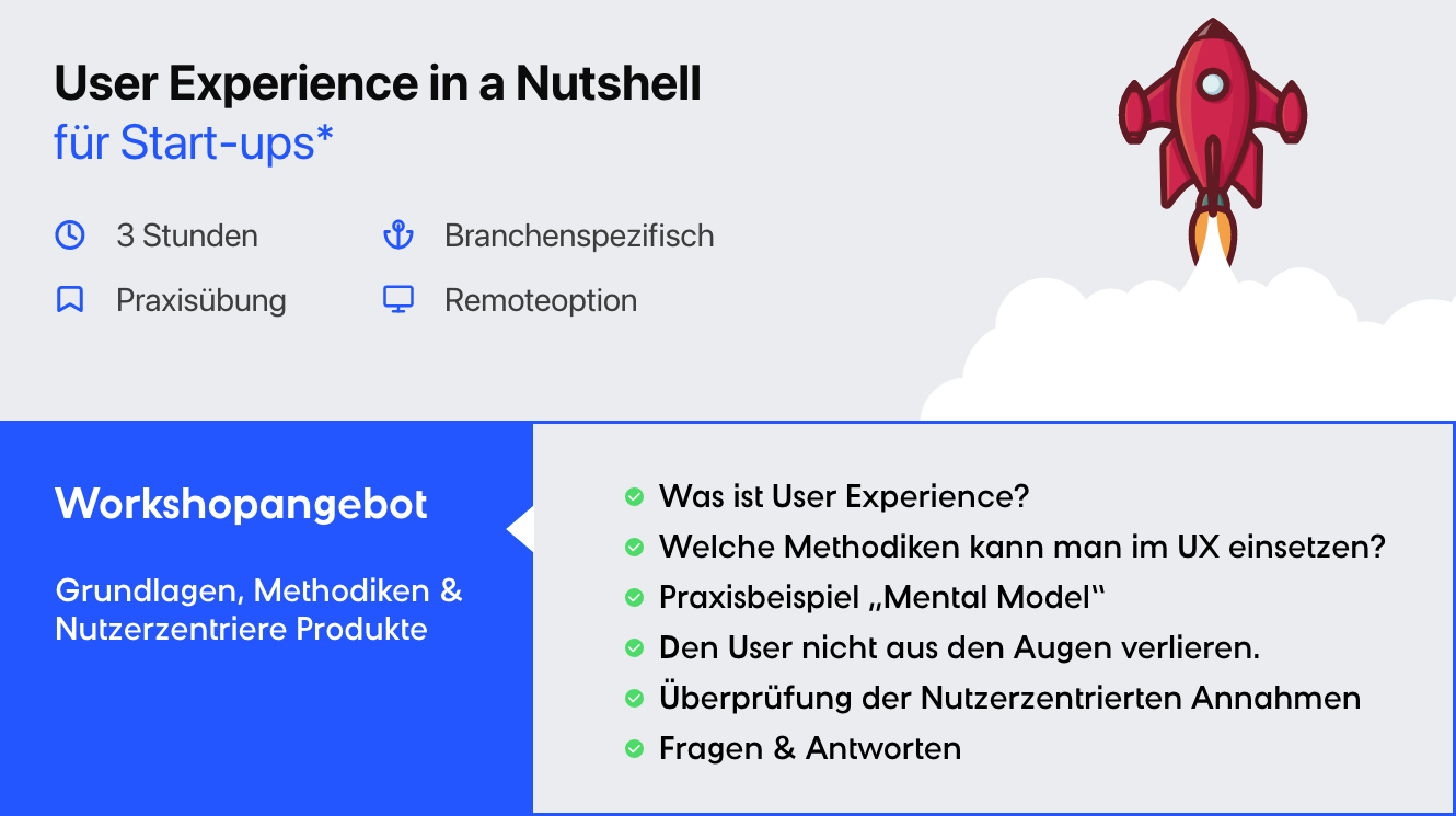 Workshop 3 Stunden für Start-ups