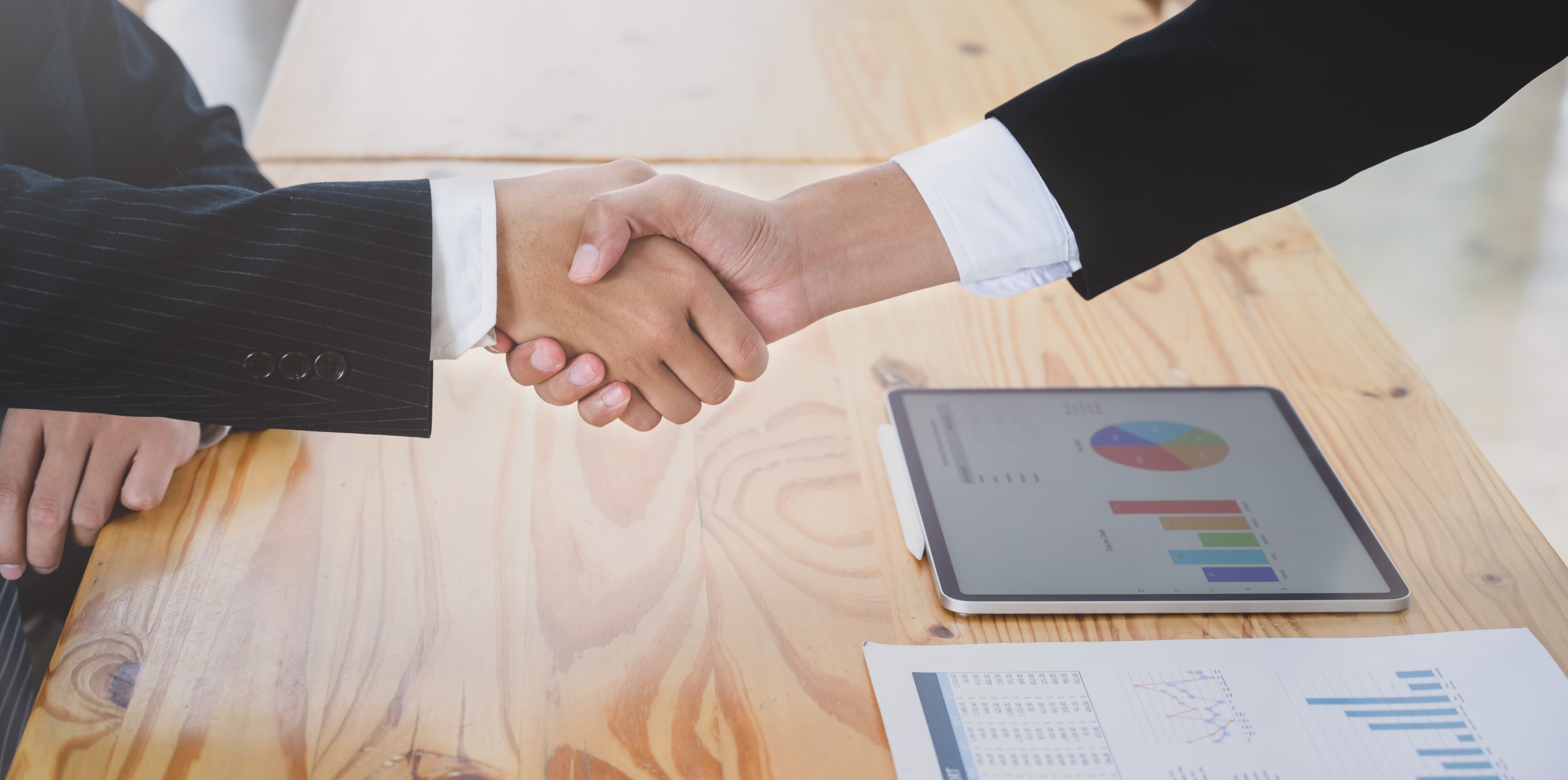 Shaking hands