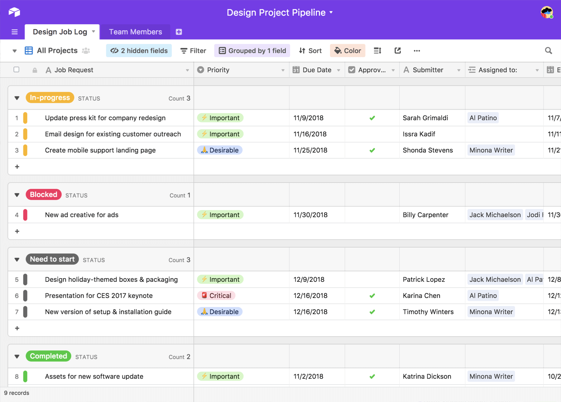 remote team tasks