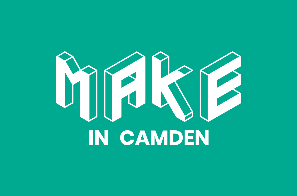 Logo for 'make in' Camden.