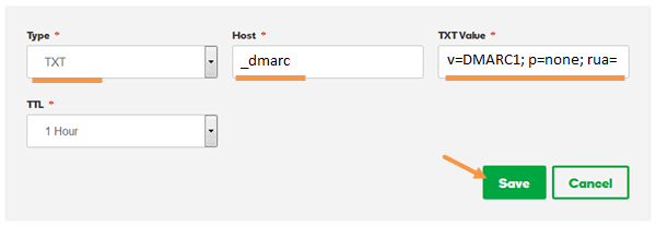 Added Godaddy DMARC standard