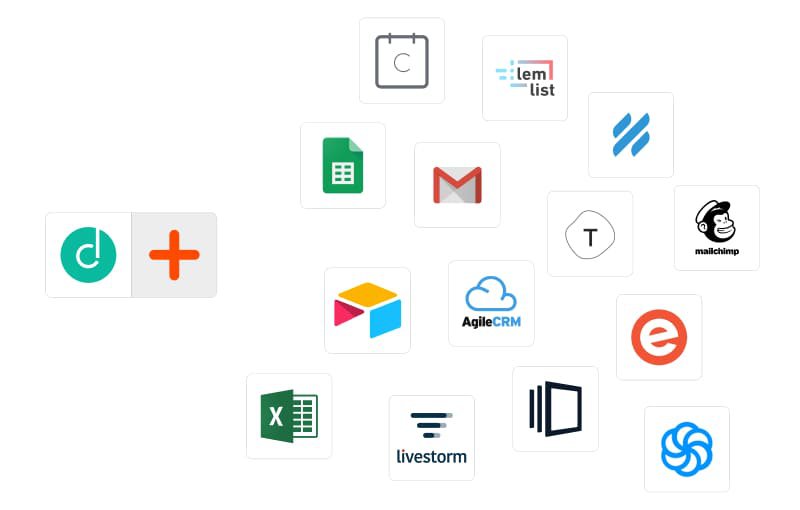 Dropcontact s'intègre à des centaines d'applications grâce à Zapier