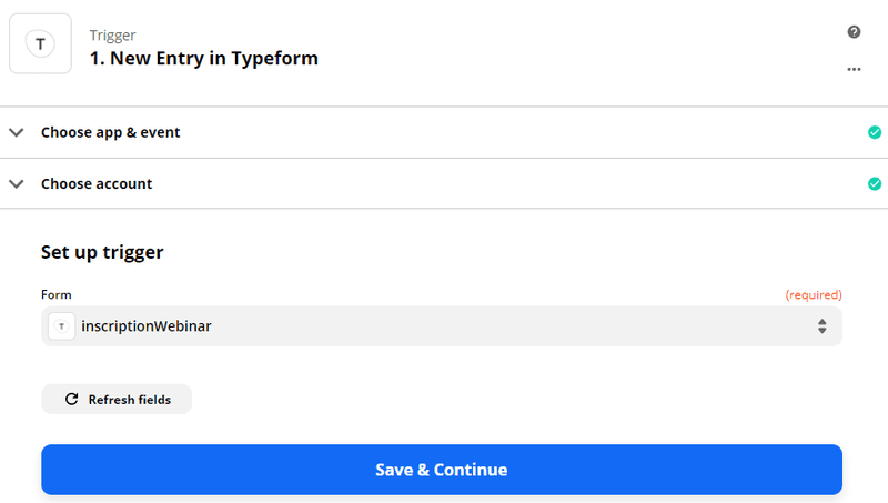 Zap : Trigger the zap at each new inscription