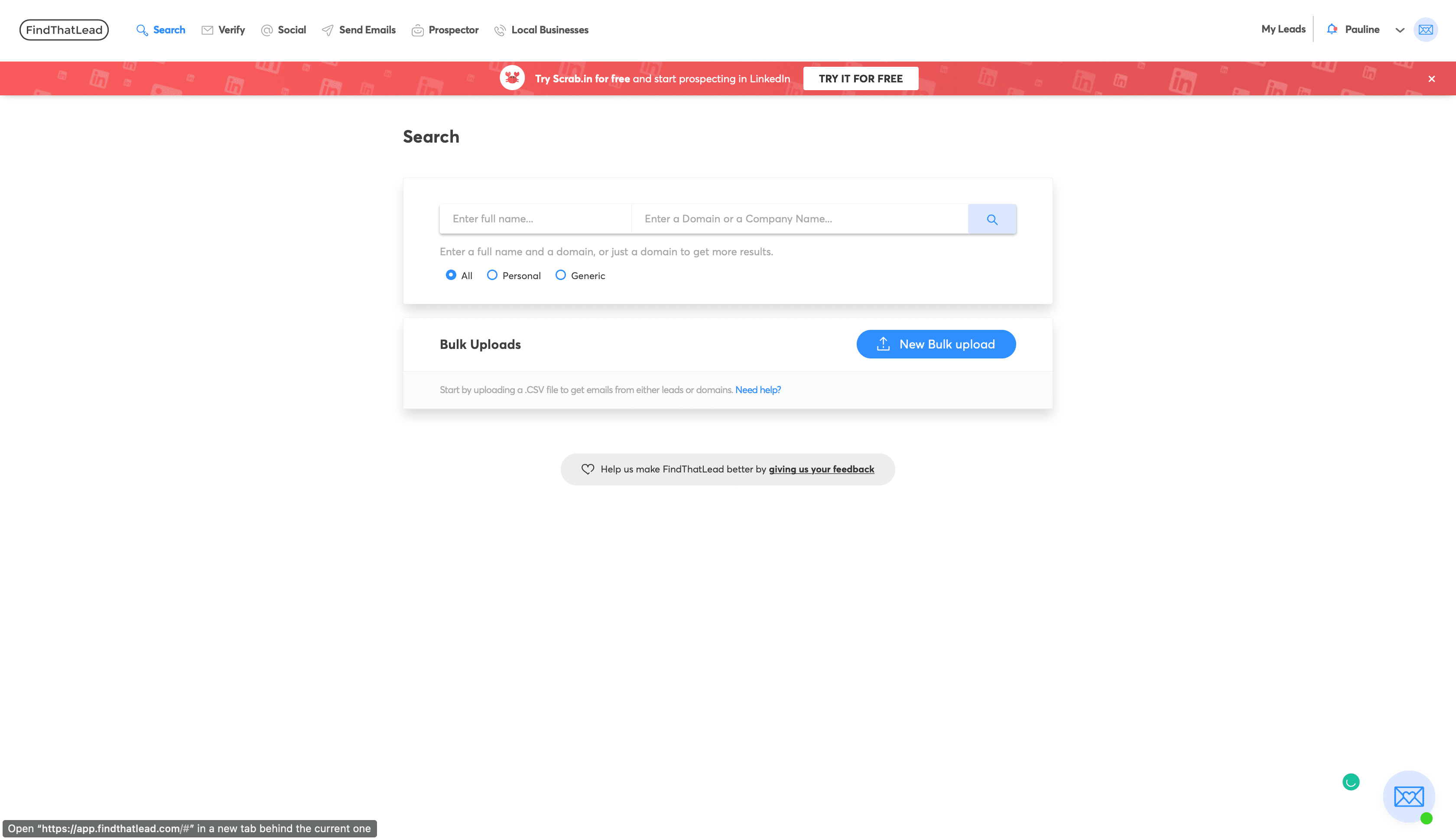 Top Best email finder: FindThatLead