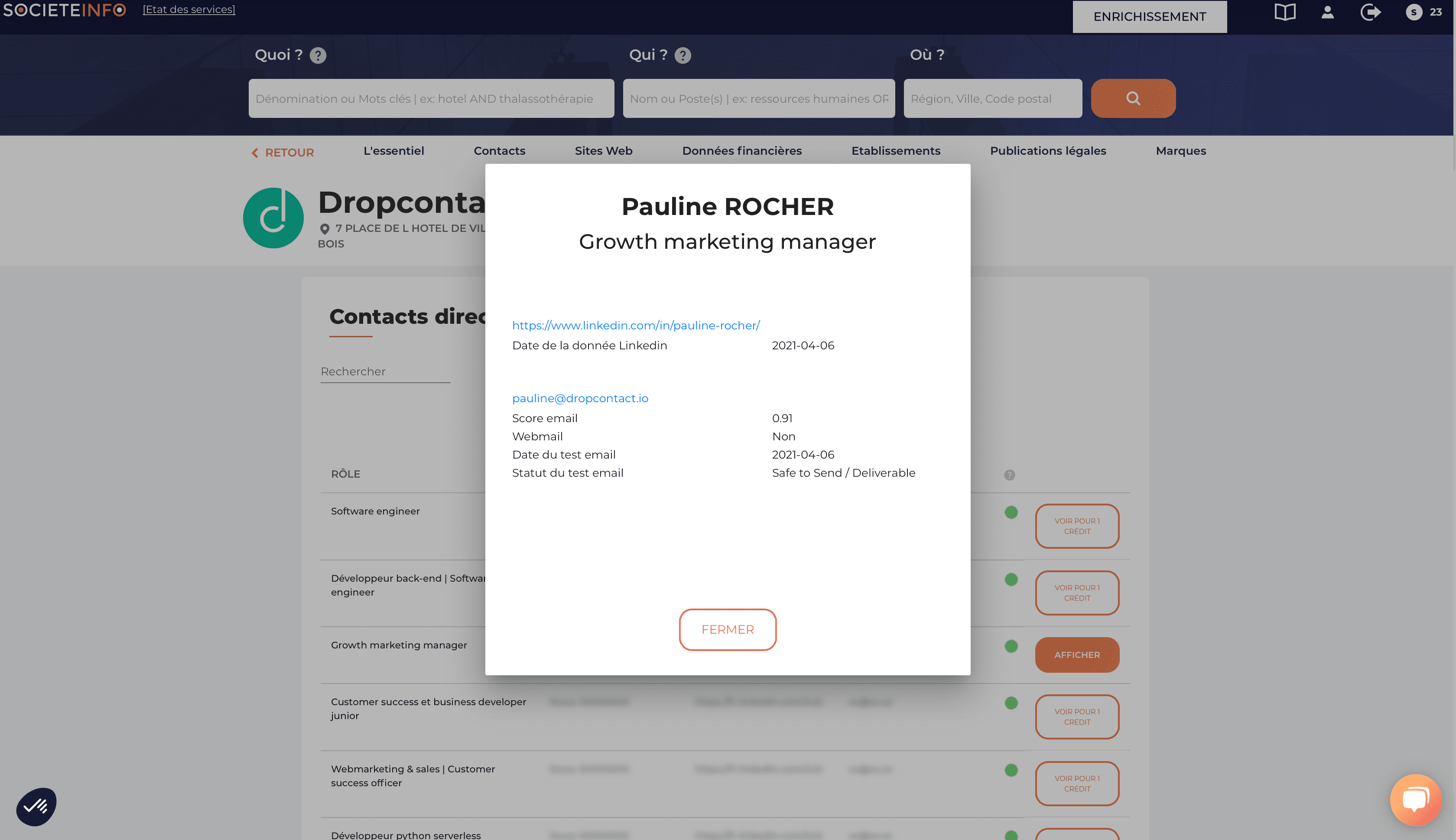 Top Best email finder : SocieteInfo