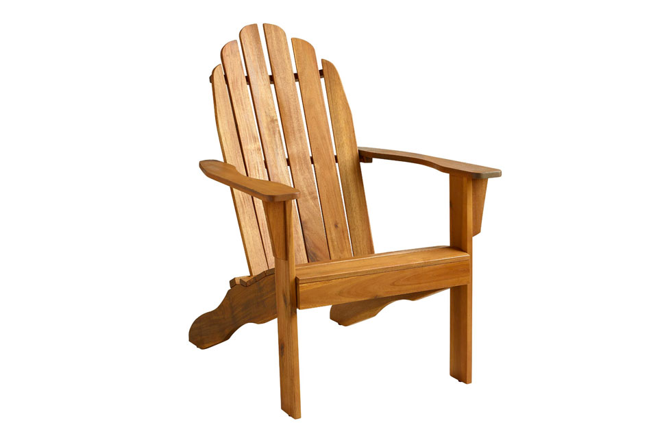 Natural Wood Adirondack Chair
