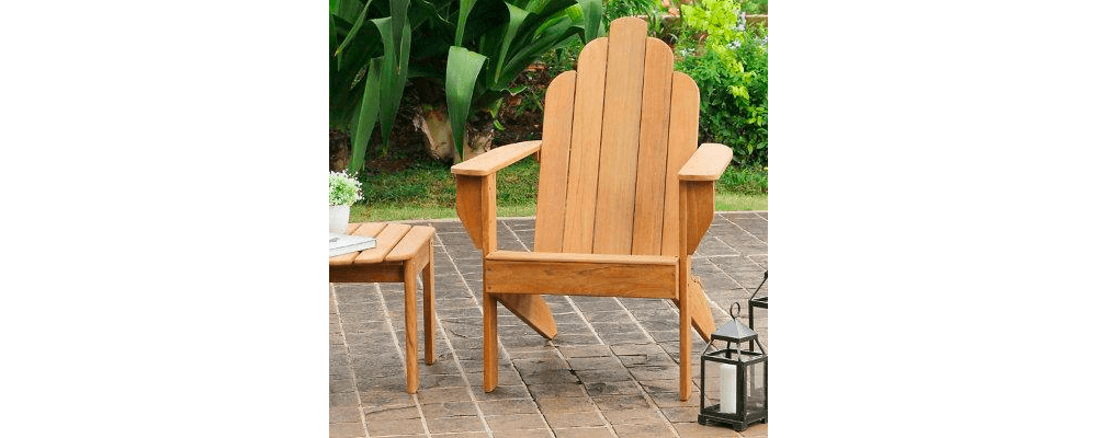 grandinroad all natural teak adirondack chair