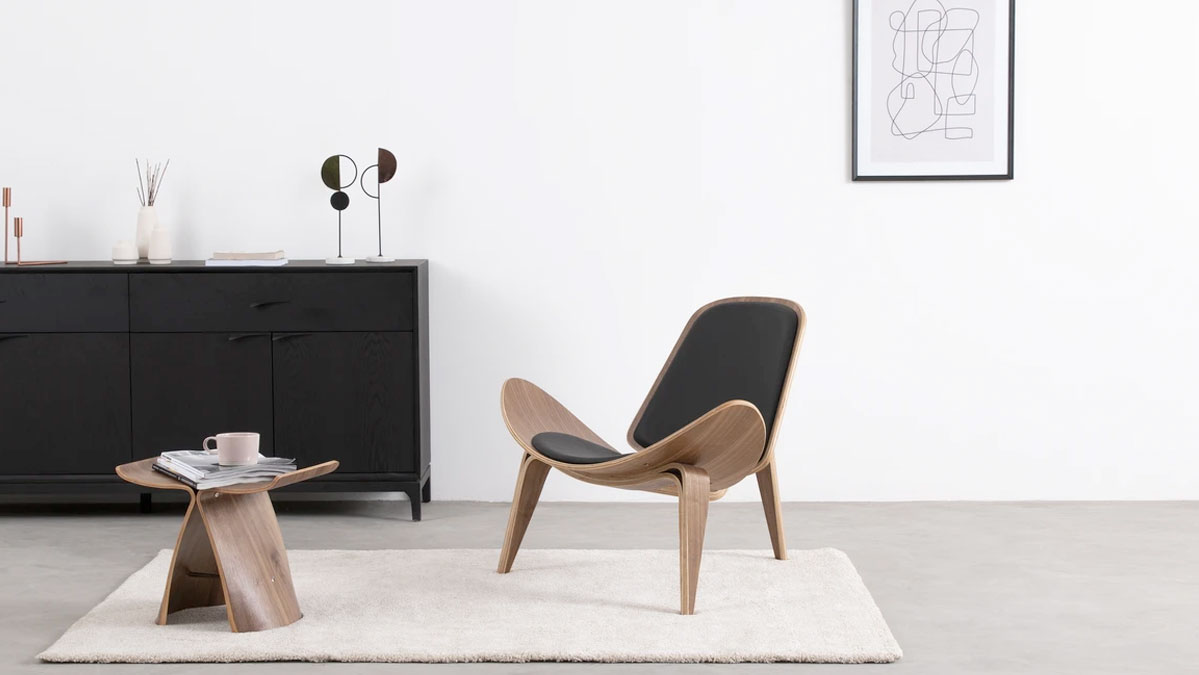Shell Mid-Century Lounge Chair