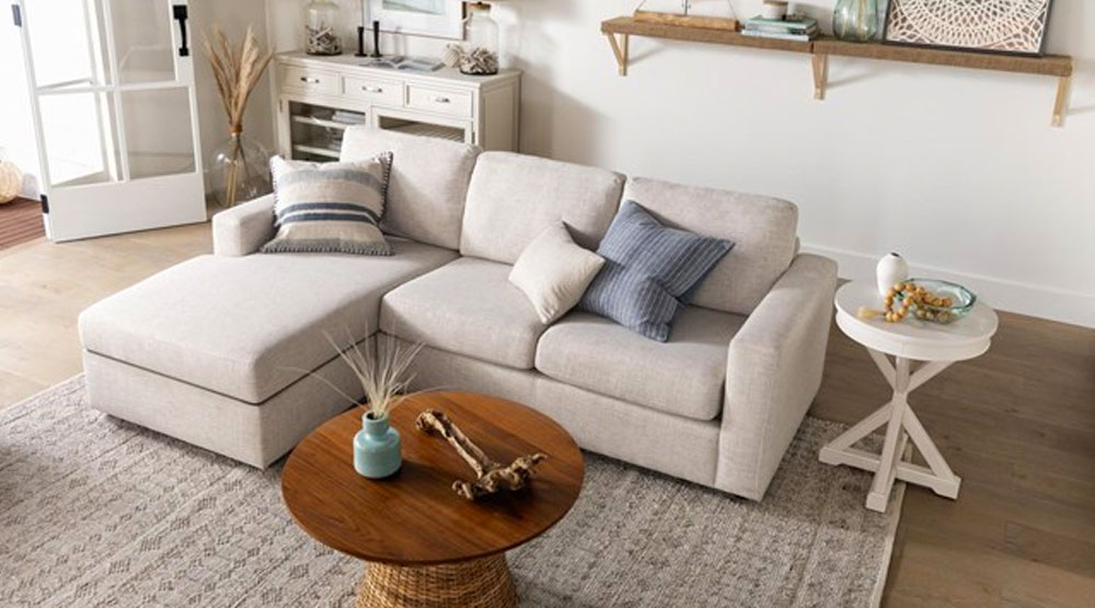 Doheny Reversible 94" Sofa/Chaise With Storage Ottoman