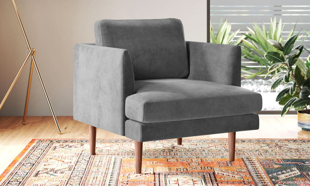 Jase Velvet Armchair