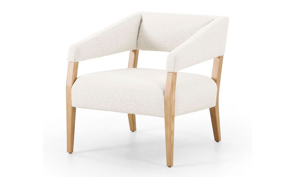 Angled Arm Club Chair