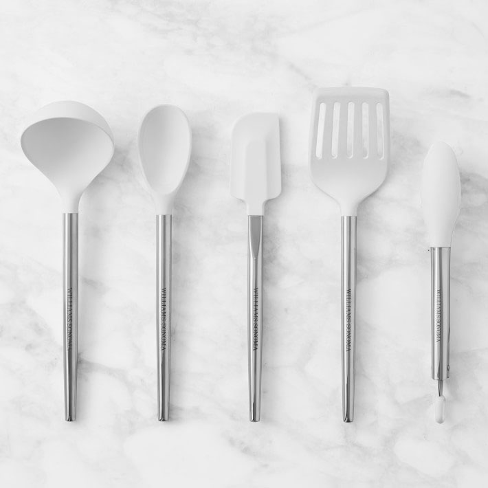 Stainless Steel Silicone Tools 5-Piece Set