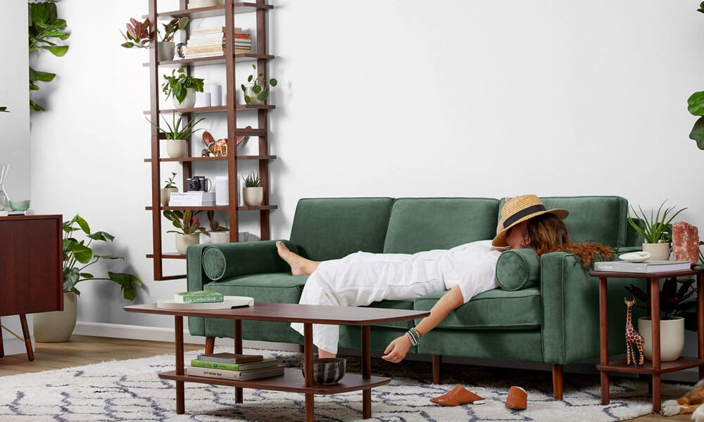 Burrow Block Arm Nomad Sofa