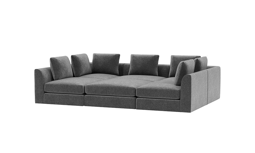 Beckham Modular 6-Seat Pit Sectional