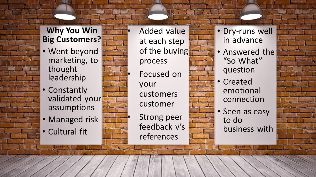 Why we win big deals