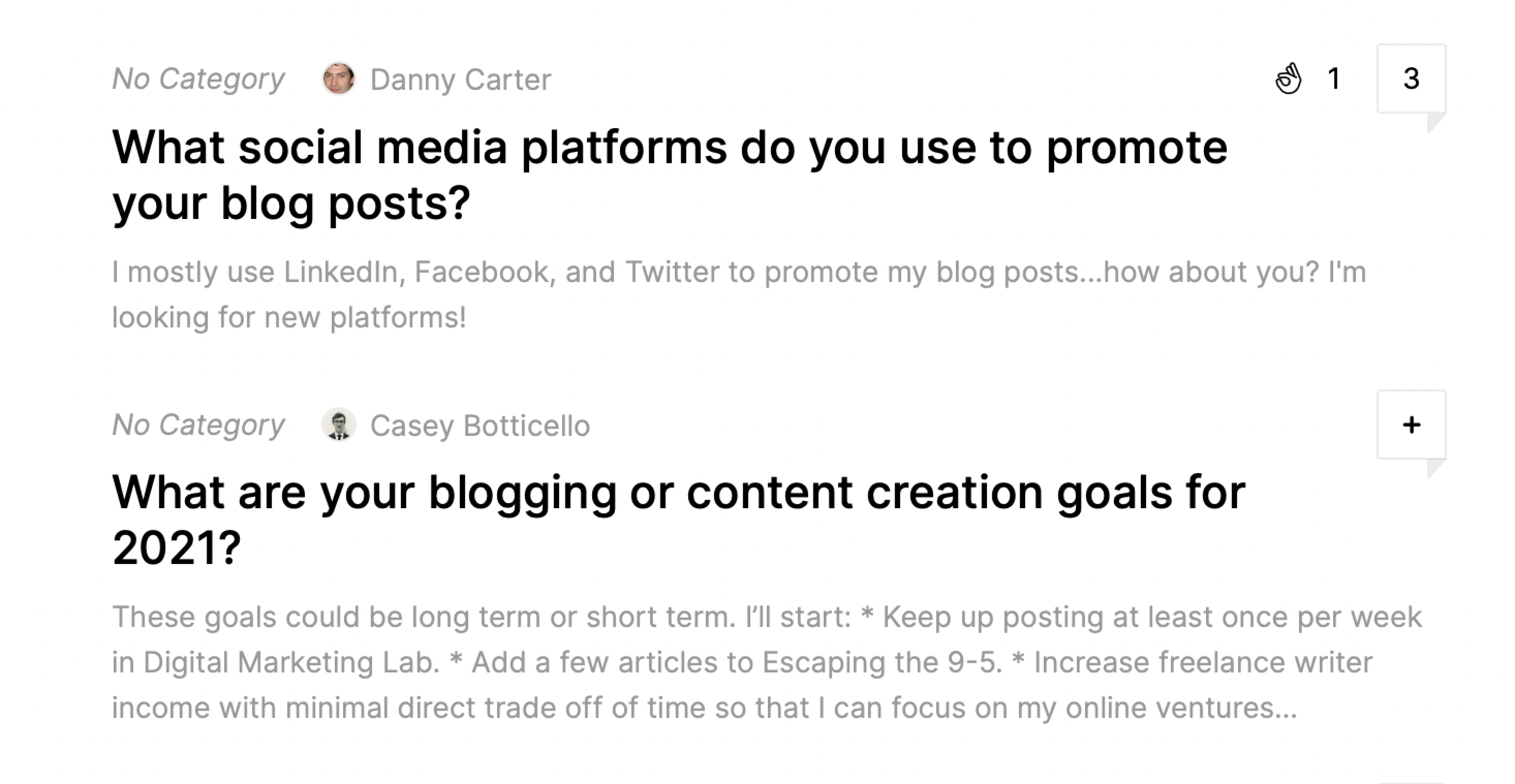 Interact directly with members of your target audience