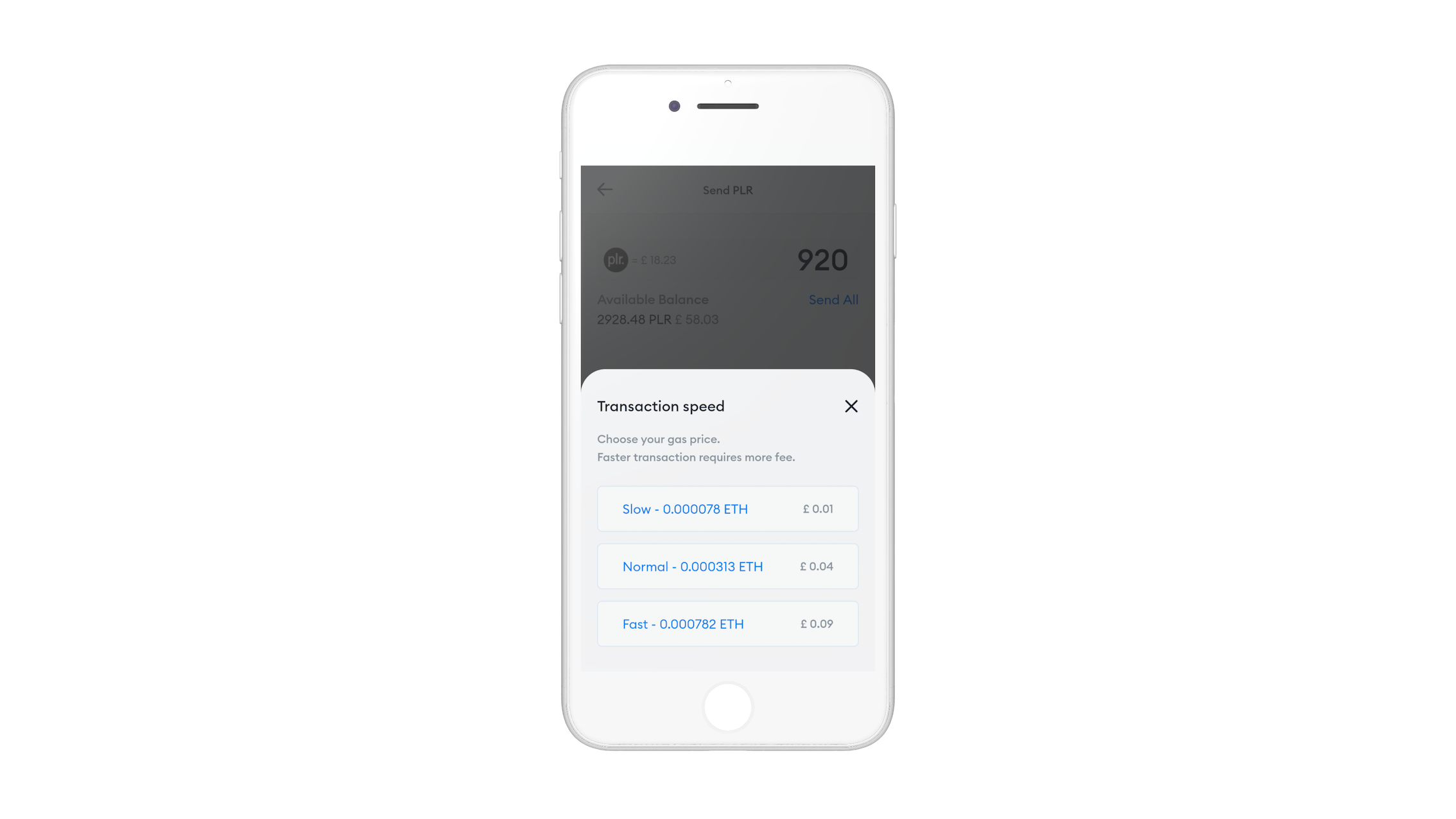 Pillar Wallet crypto transaction fees