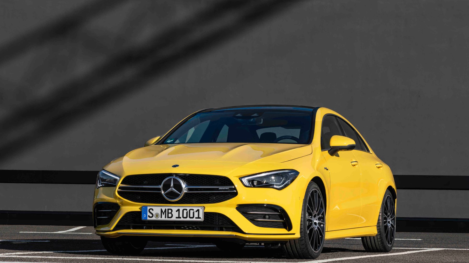 Mercedes AMG CLA354MATICs static front