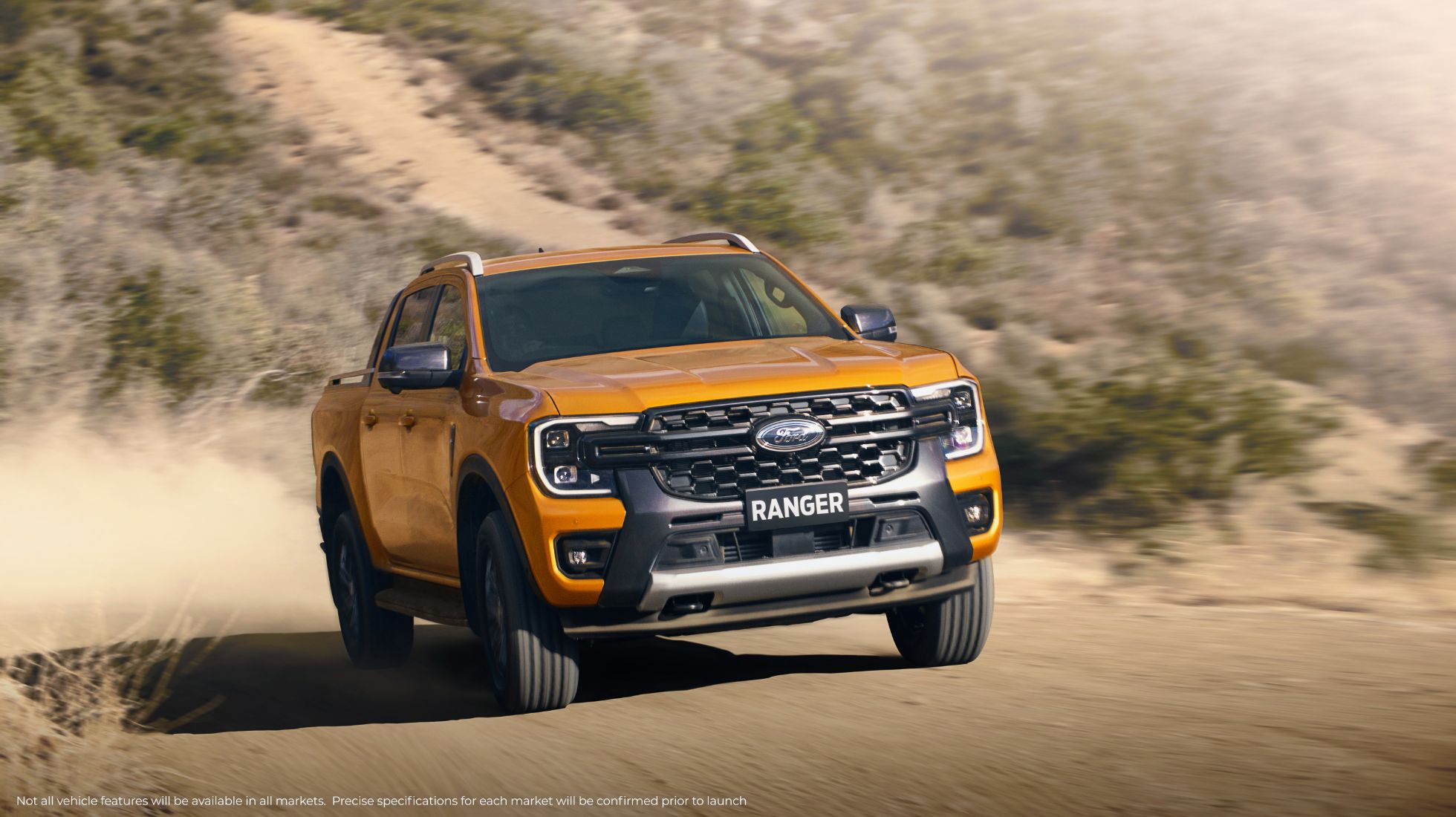 Ranger Wildtrak Front 3QTR Motion