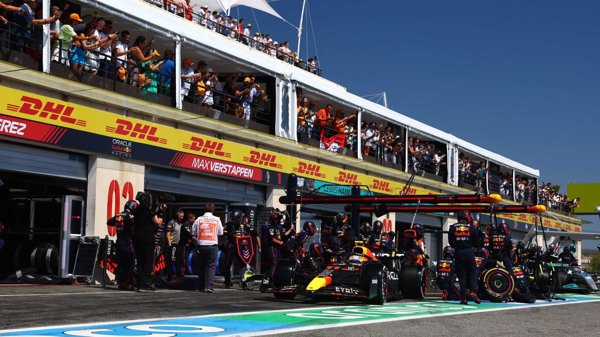French GP F1 Pit Stop