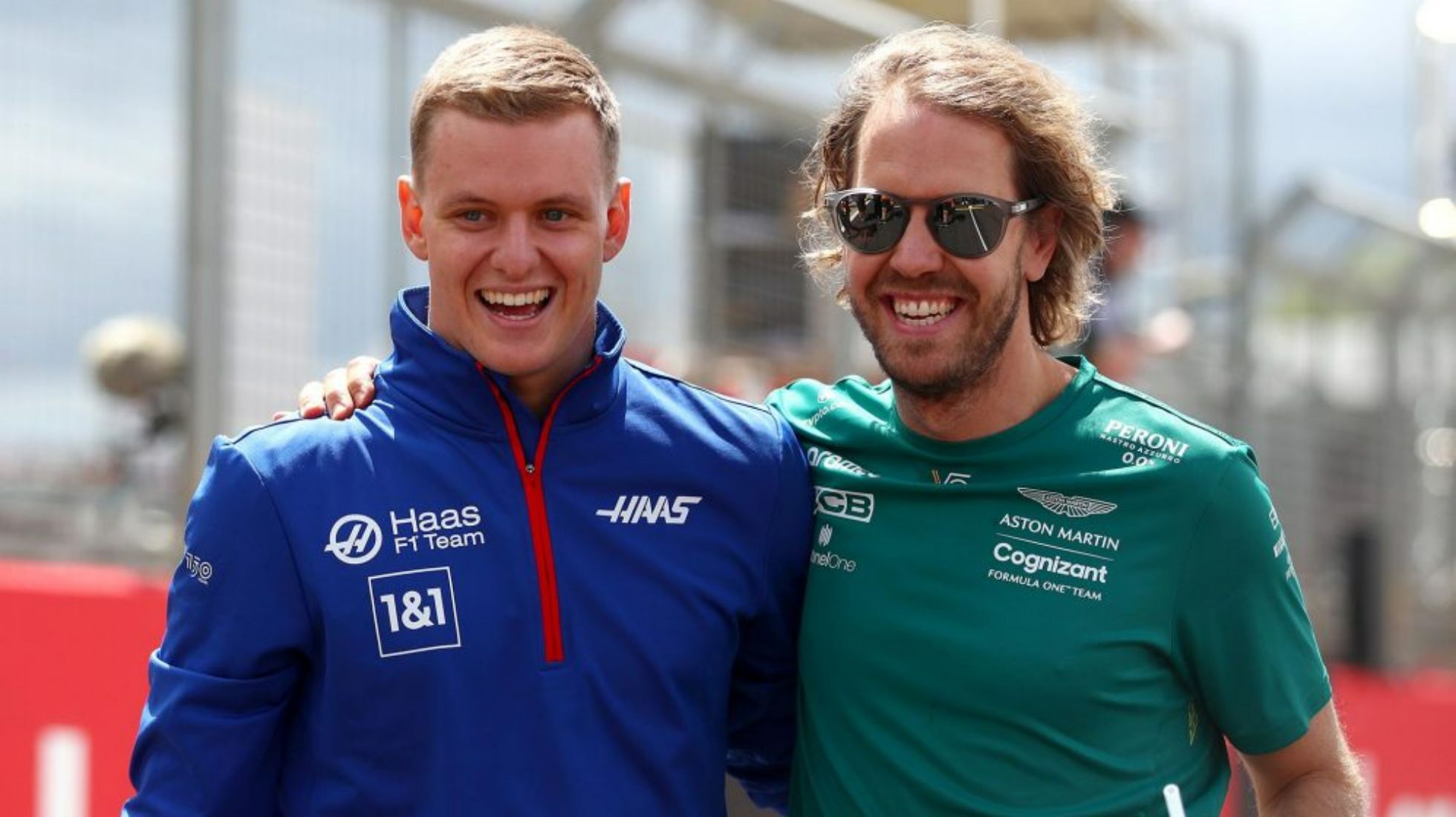 F1 Mick Schumacher and Sebastian Vettel