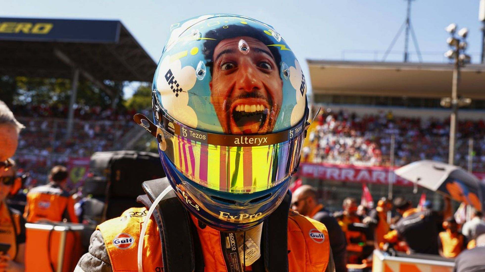 F1 Monza Daniel Ricciardo's stricken McLaren