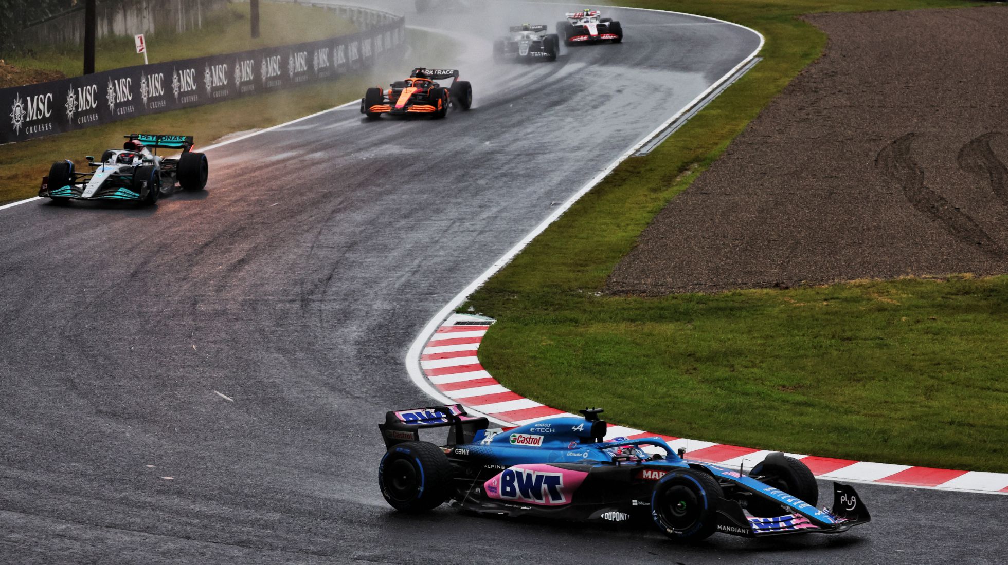 Japanese Grand Prix Ocon had widen his car substantially