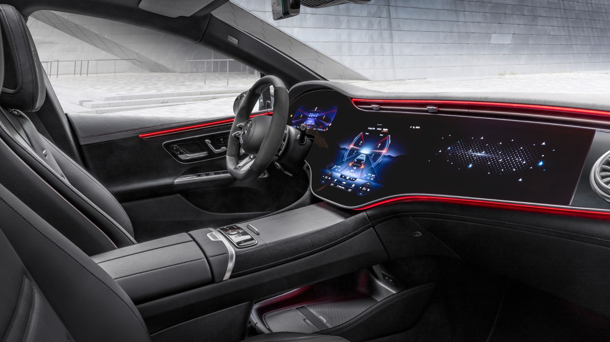 Mercedes-Benz EQE TopGear SA Cockpit