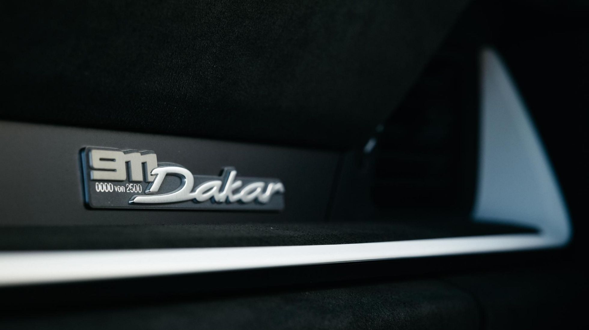Porsche 911 Dakar Number Plaque
