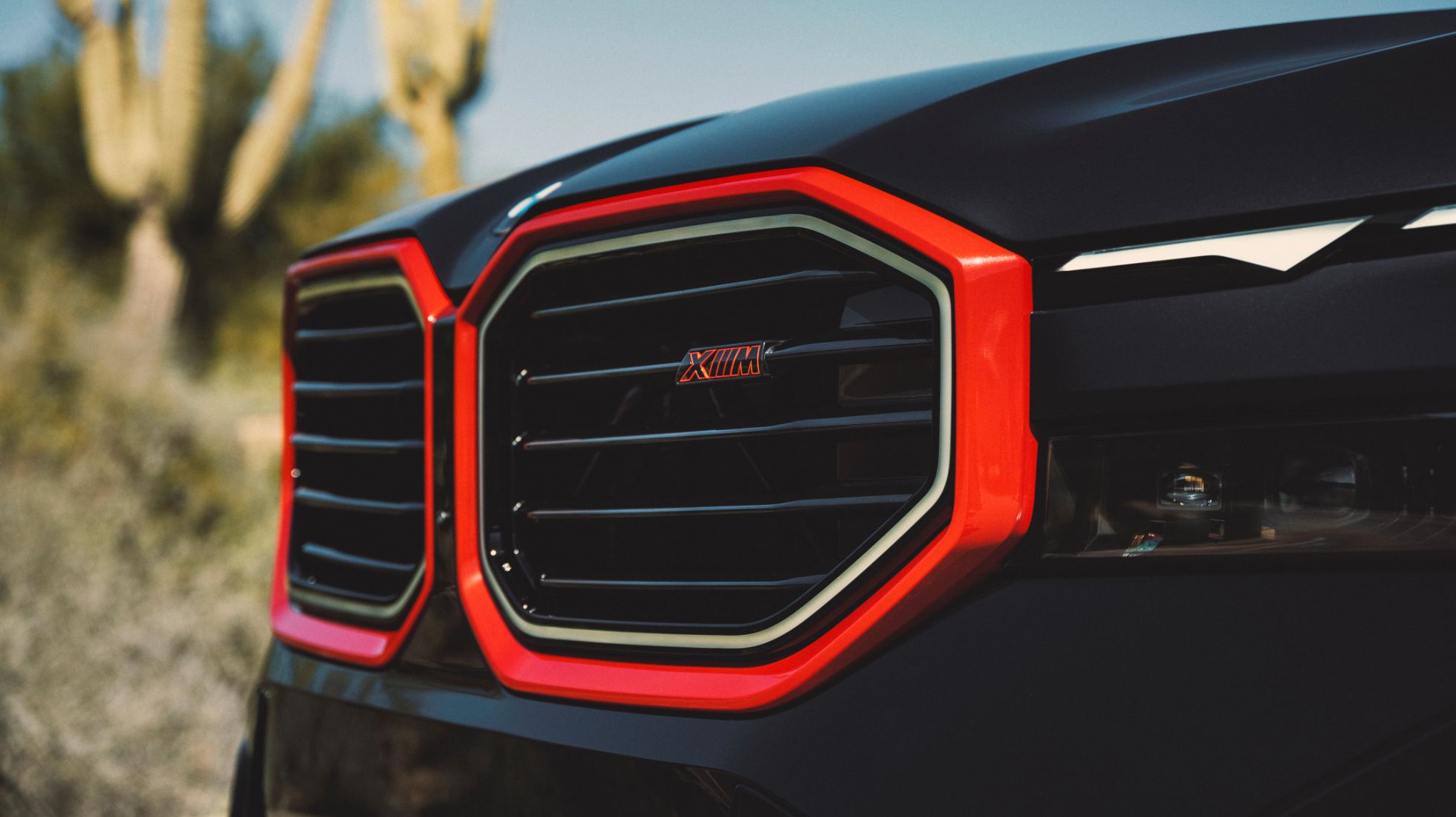 BMW XM on Loc TopGear SA Red Label Kidney Grille