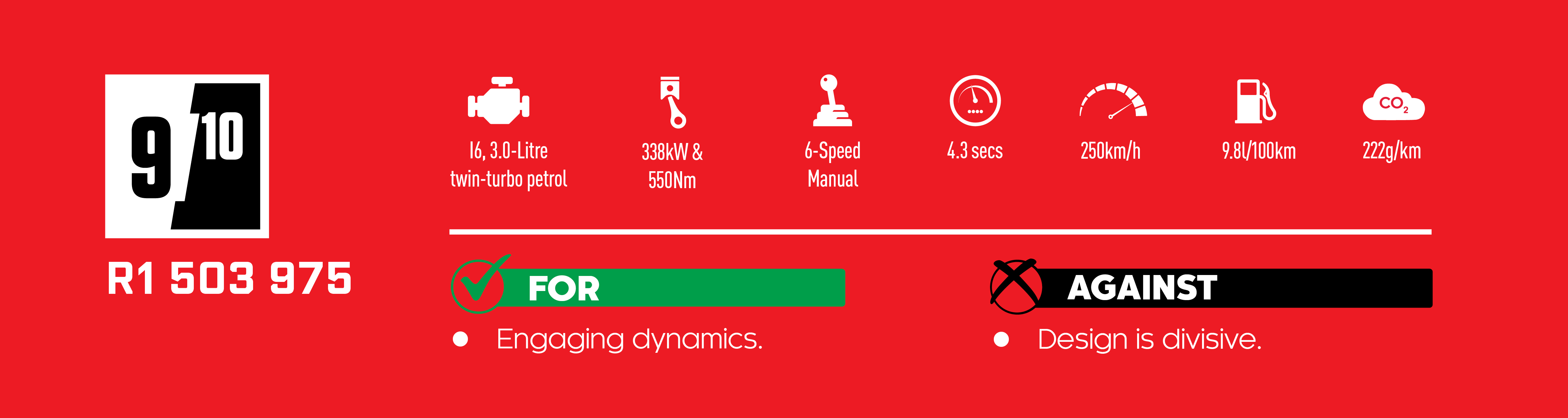 BMW M2 KEY PERFORMANCE NUMBERS