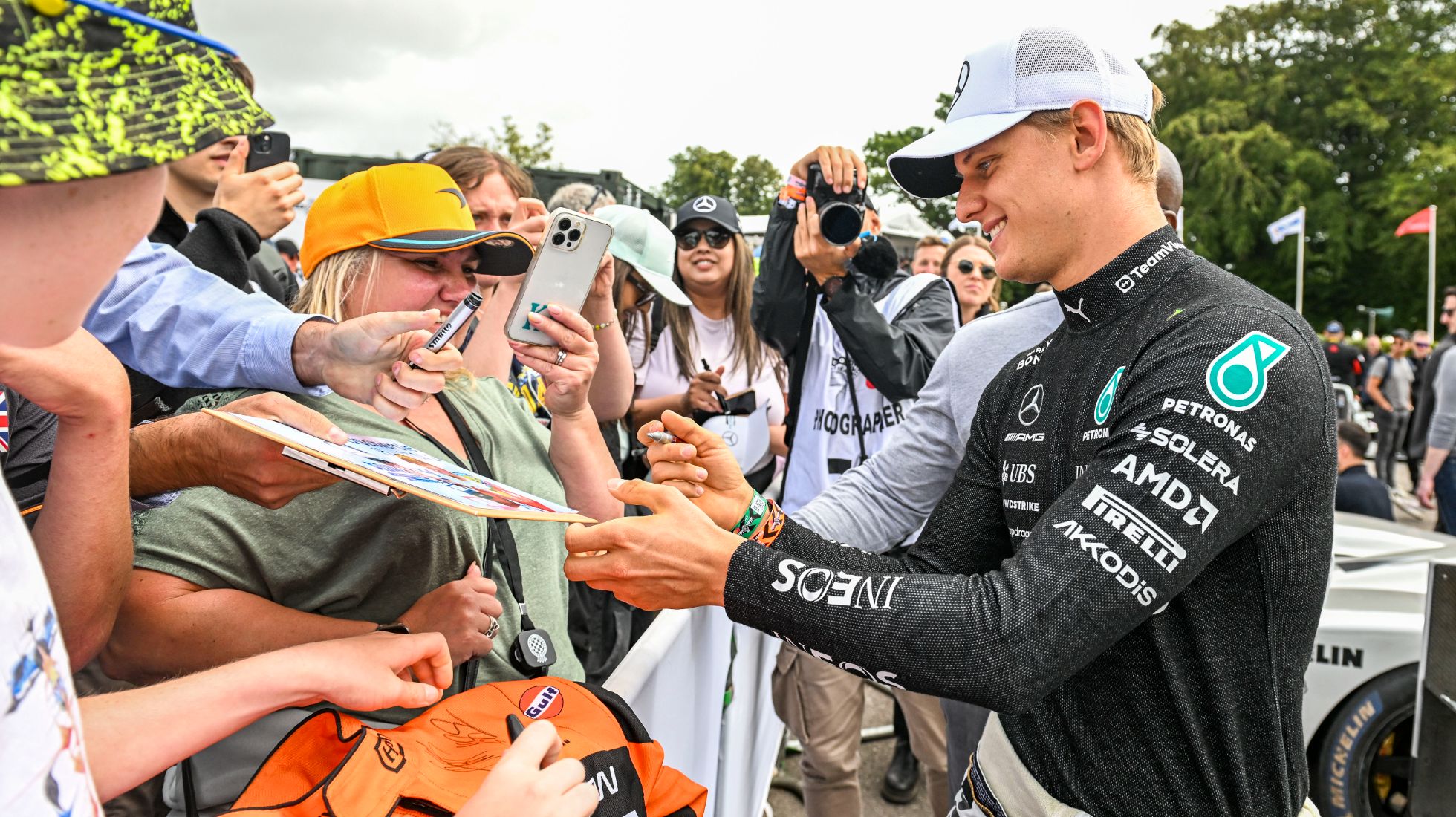 Just Mick Schumacher signing a few things
