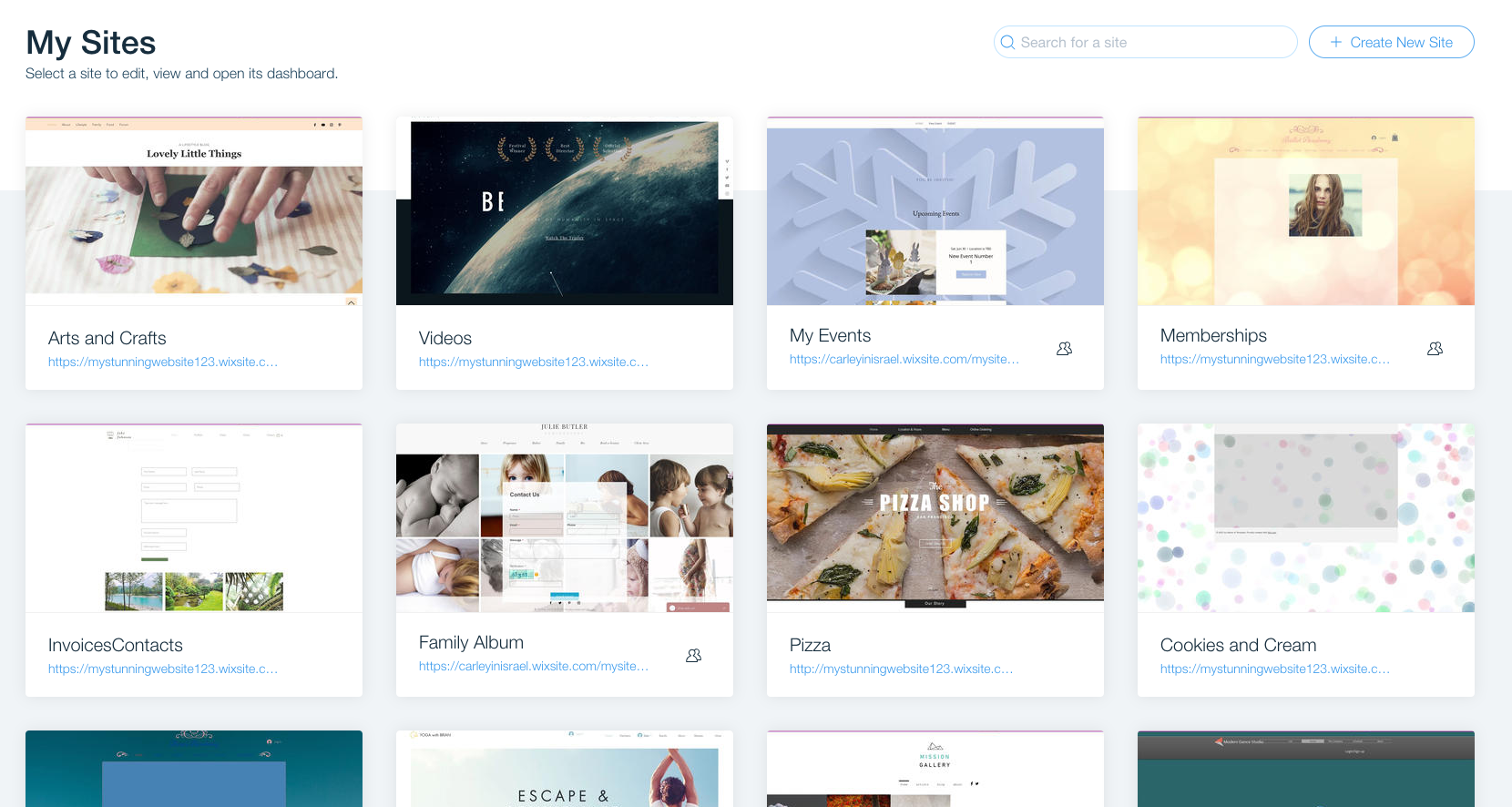 ferramentas de marketing dashboard wix