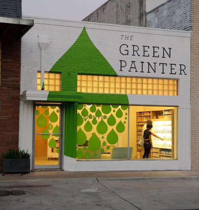 Fachada de loja em madeira | the green painter