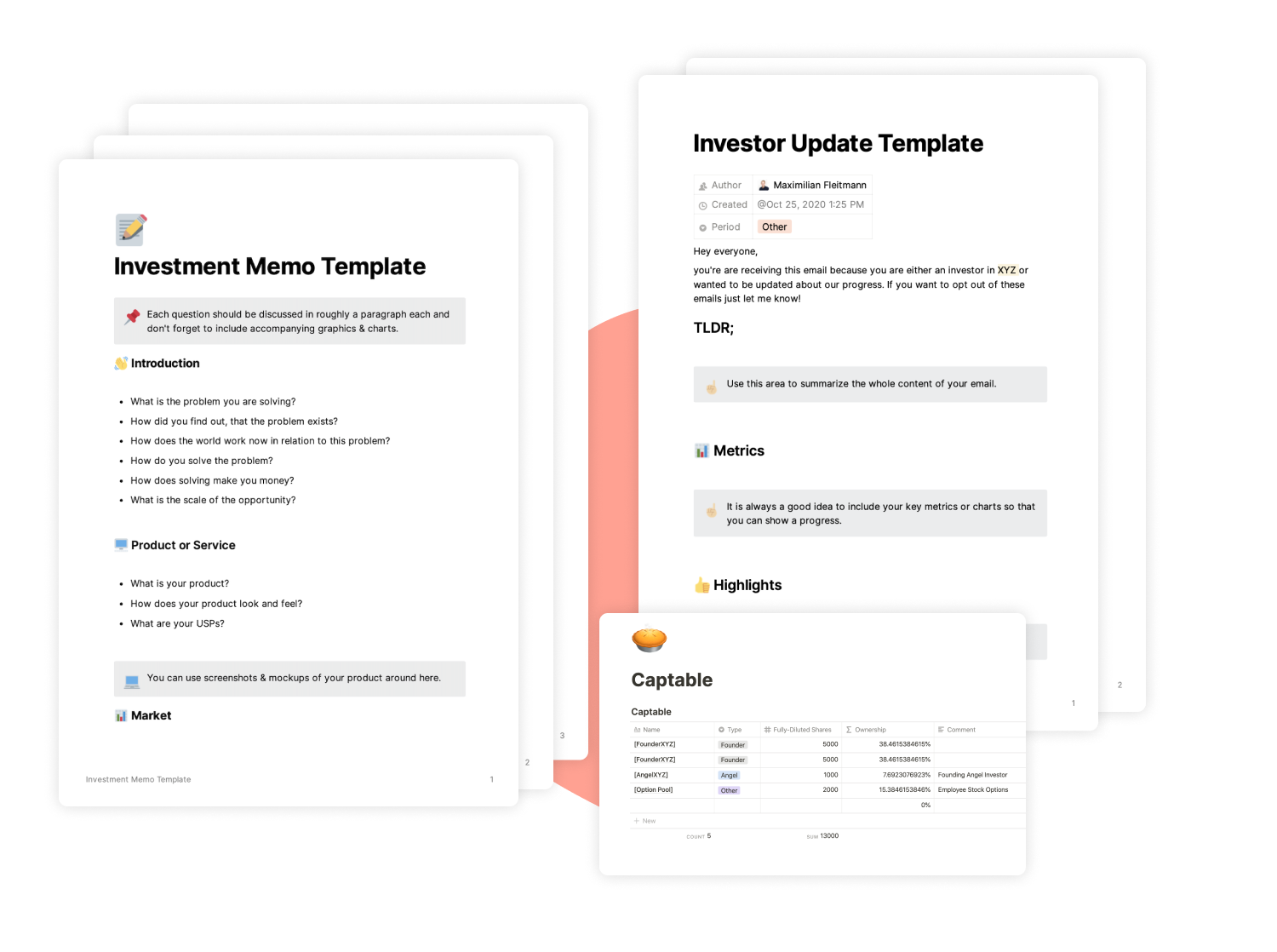 Investor Update Template for Startups