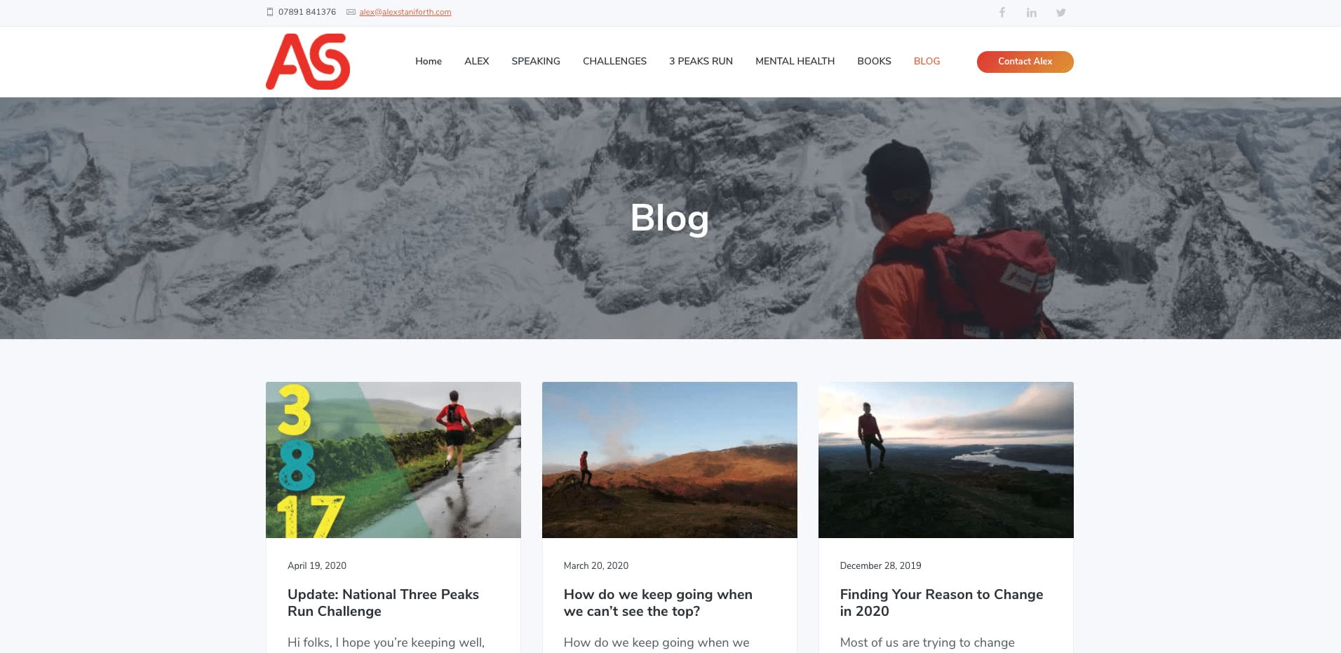 Alex Stainforth blog