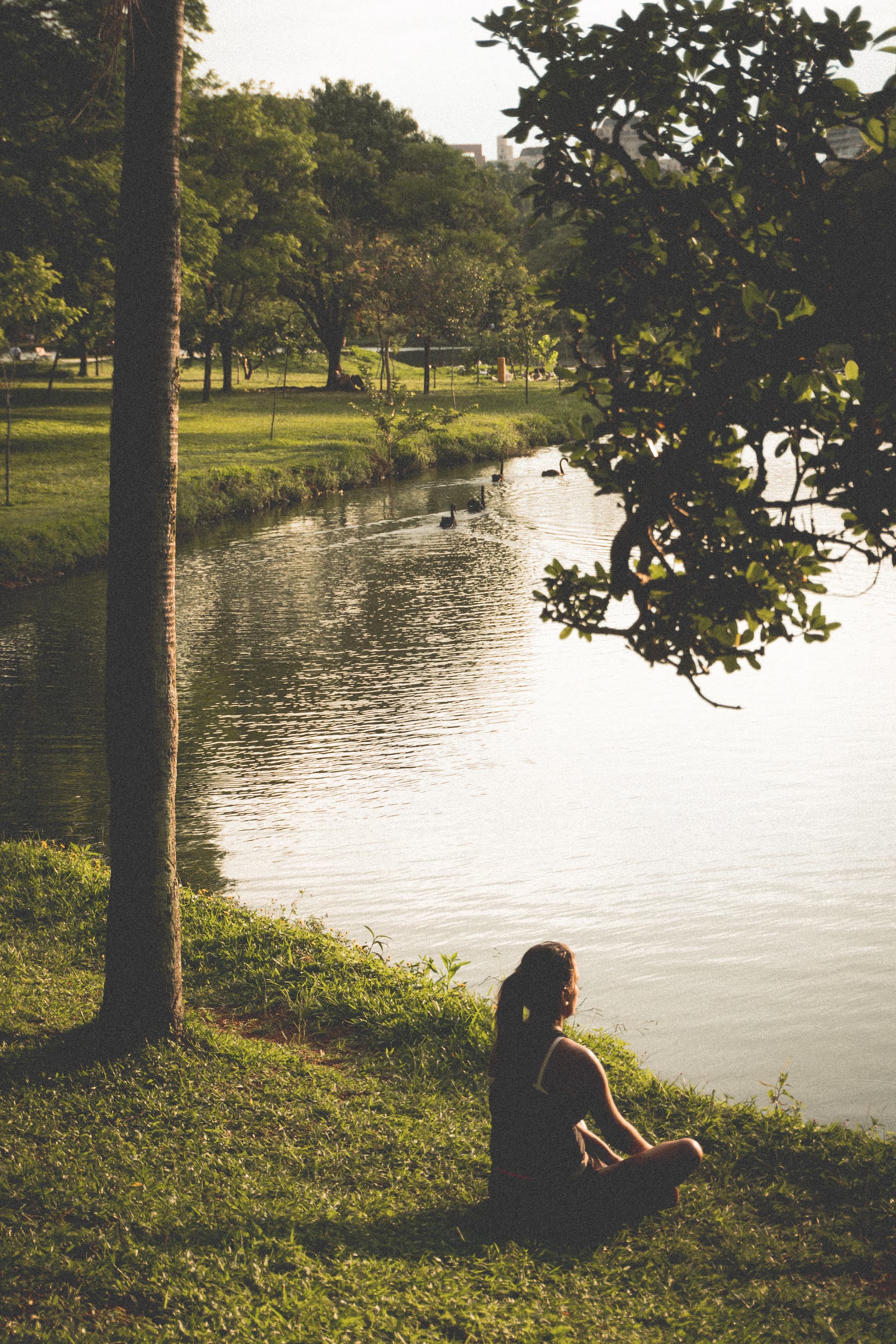 meditating woman