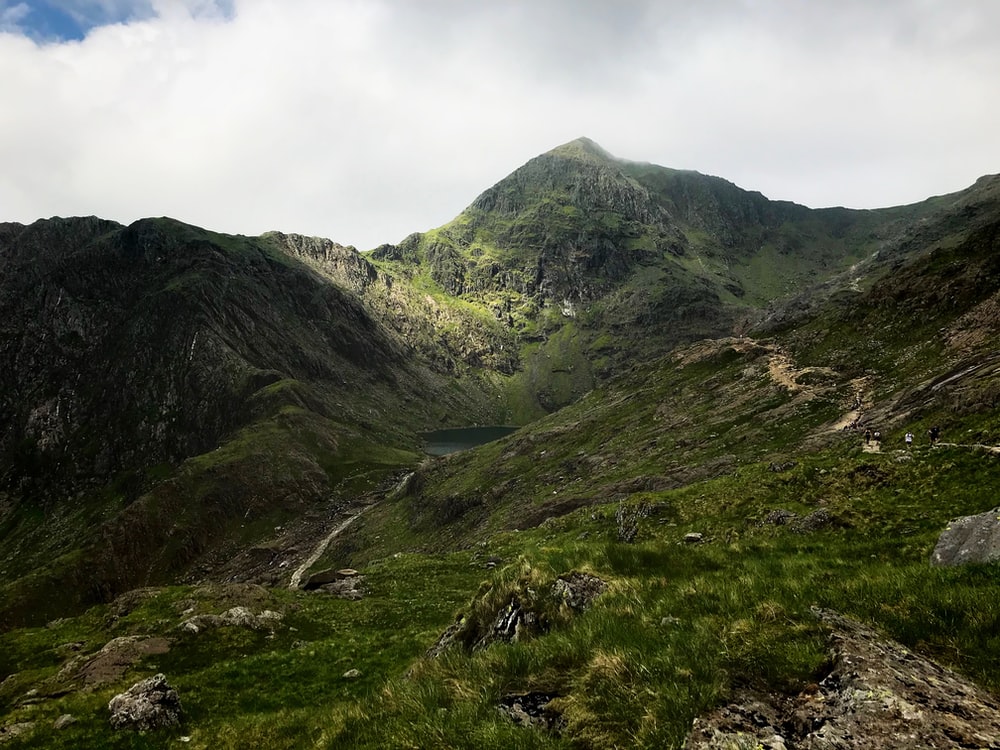 The Pyg Track up Snowdon in Wales, second highest mountain in the UK