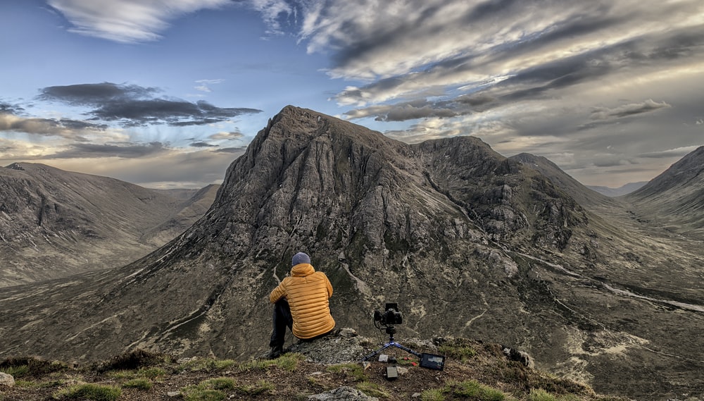 Panoramic views on Buachaille Etive Mòr