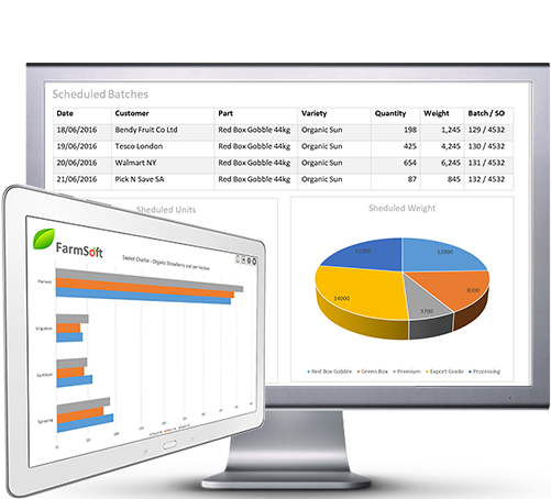 Farm software for fruit & vegetable, loose leaf, coffee, tobacco, flower farming.