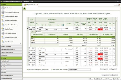 Fresh Produce Stock Control