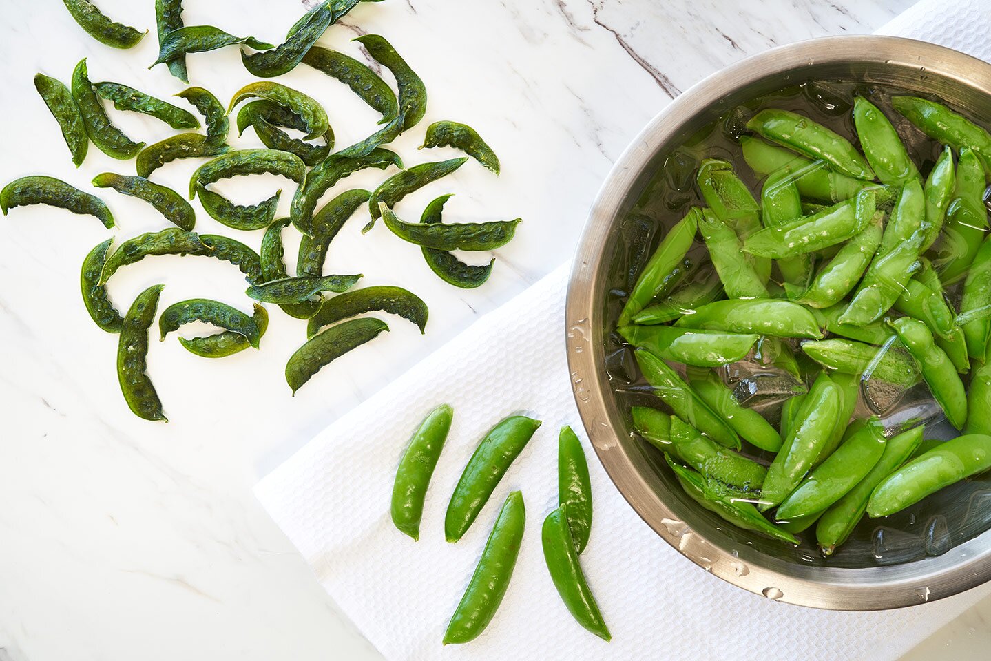 dried sugar snap peas