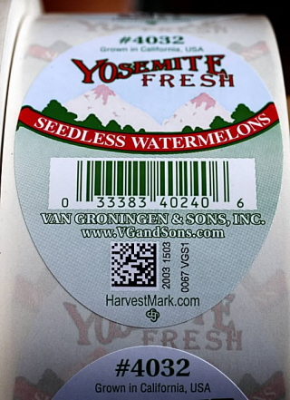 Track and trace fresh produce fruit & vegetable