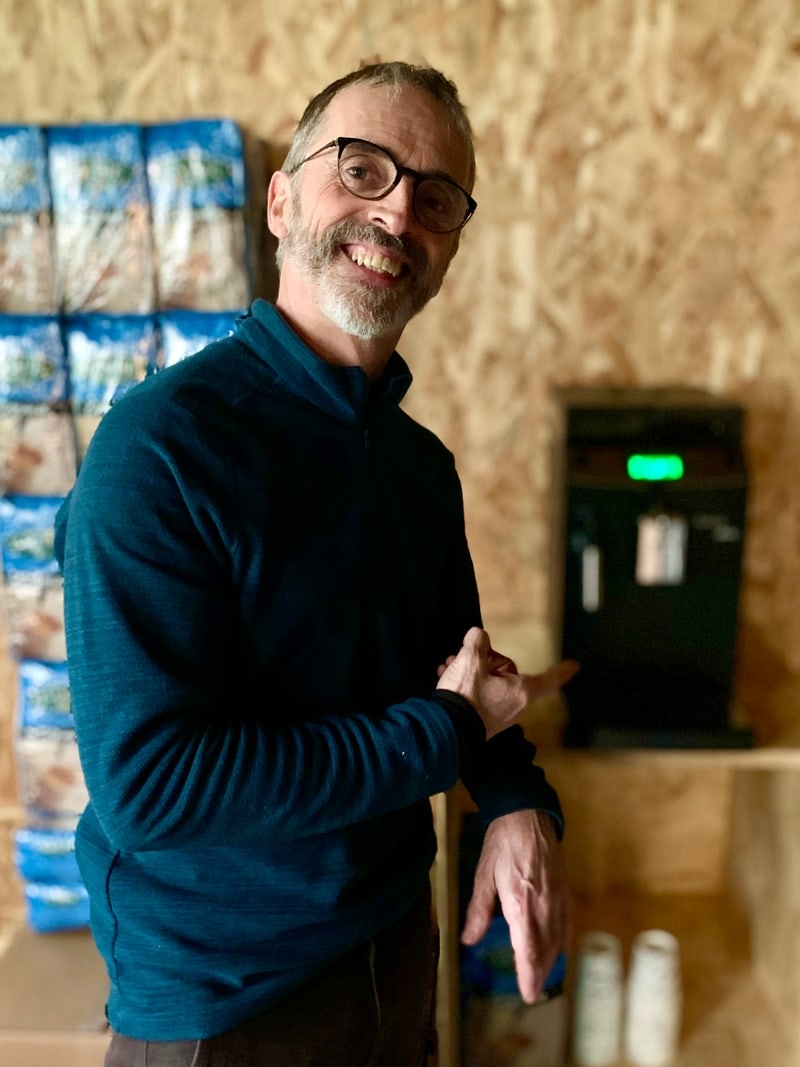 Patrick Driollet, son café et ses machines