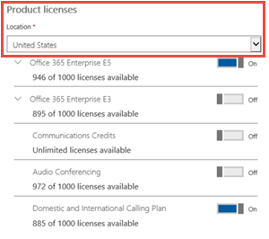 Screen shot of user's license location