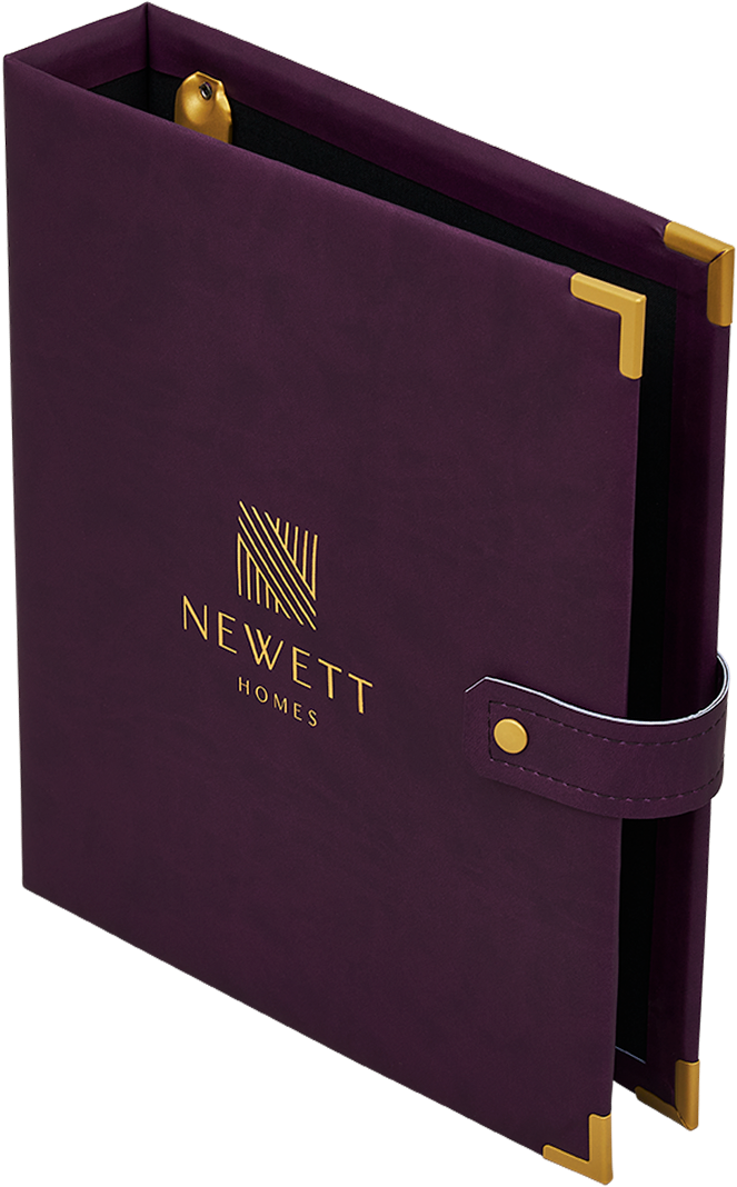 Newett Homes Faux Leather Ring Binders by Designease, UK