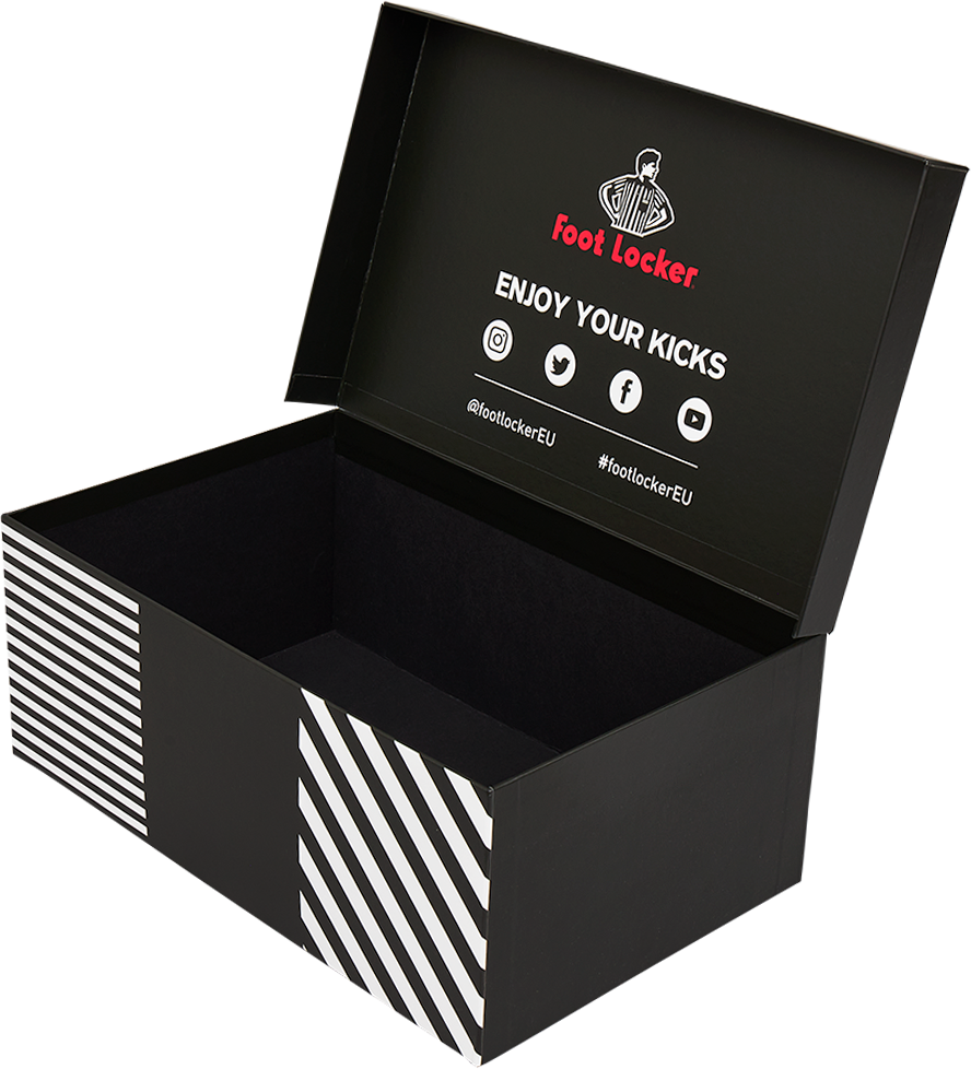 Footlocker Presentation Boxes by Designease, UK