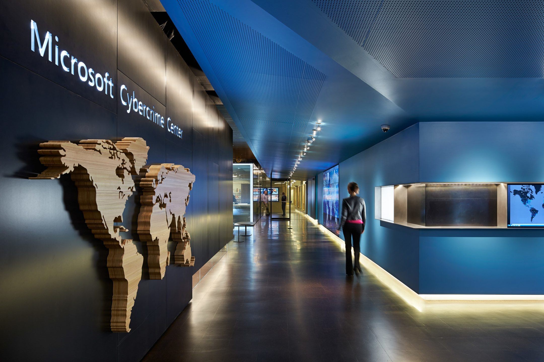 Microsoft Cybercrime Center Hallway