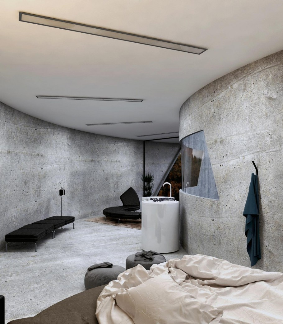 Curved Concrete Lair
